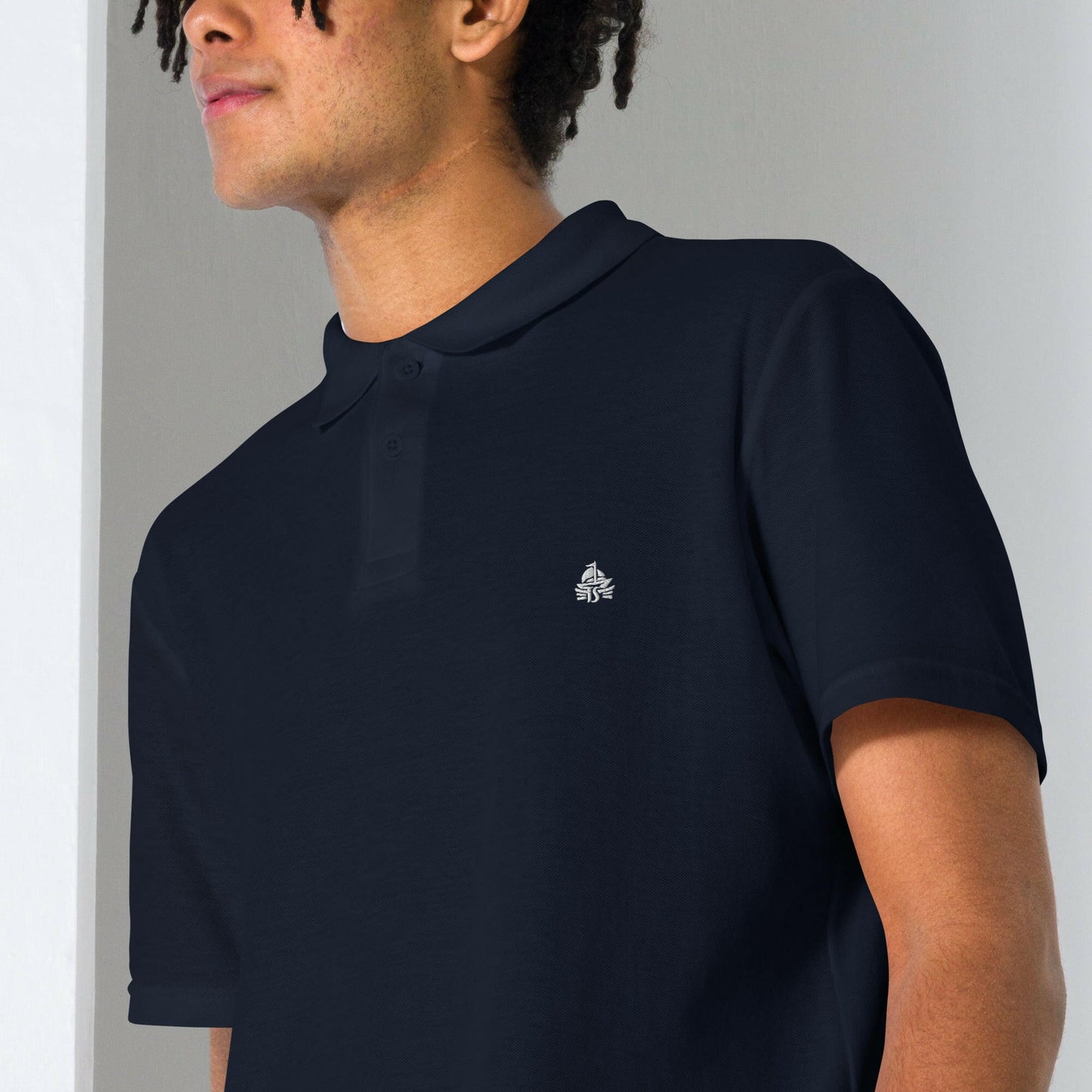 Unisex pique polo shirt - Haute Sail