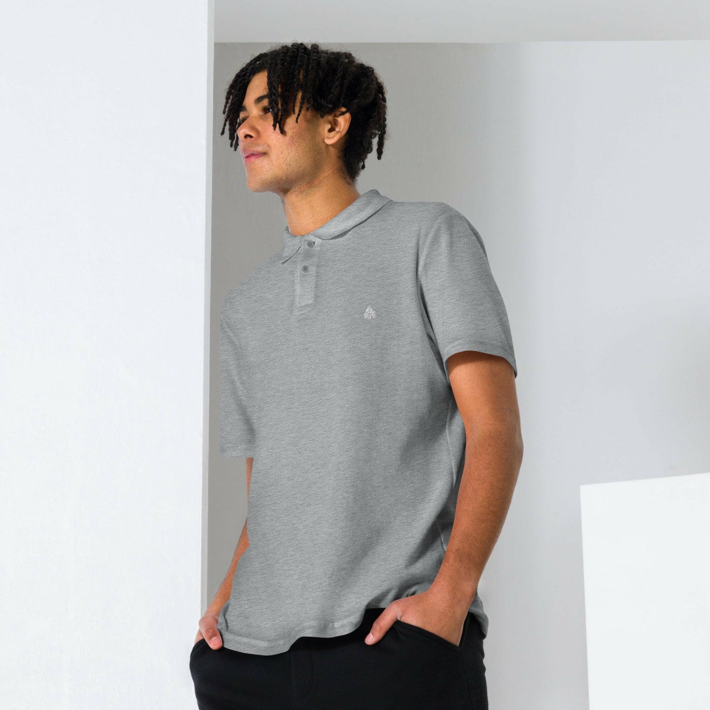 Unisex pique polo shirt - Haute Sail