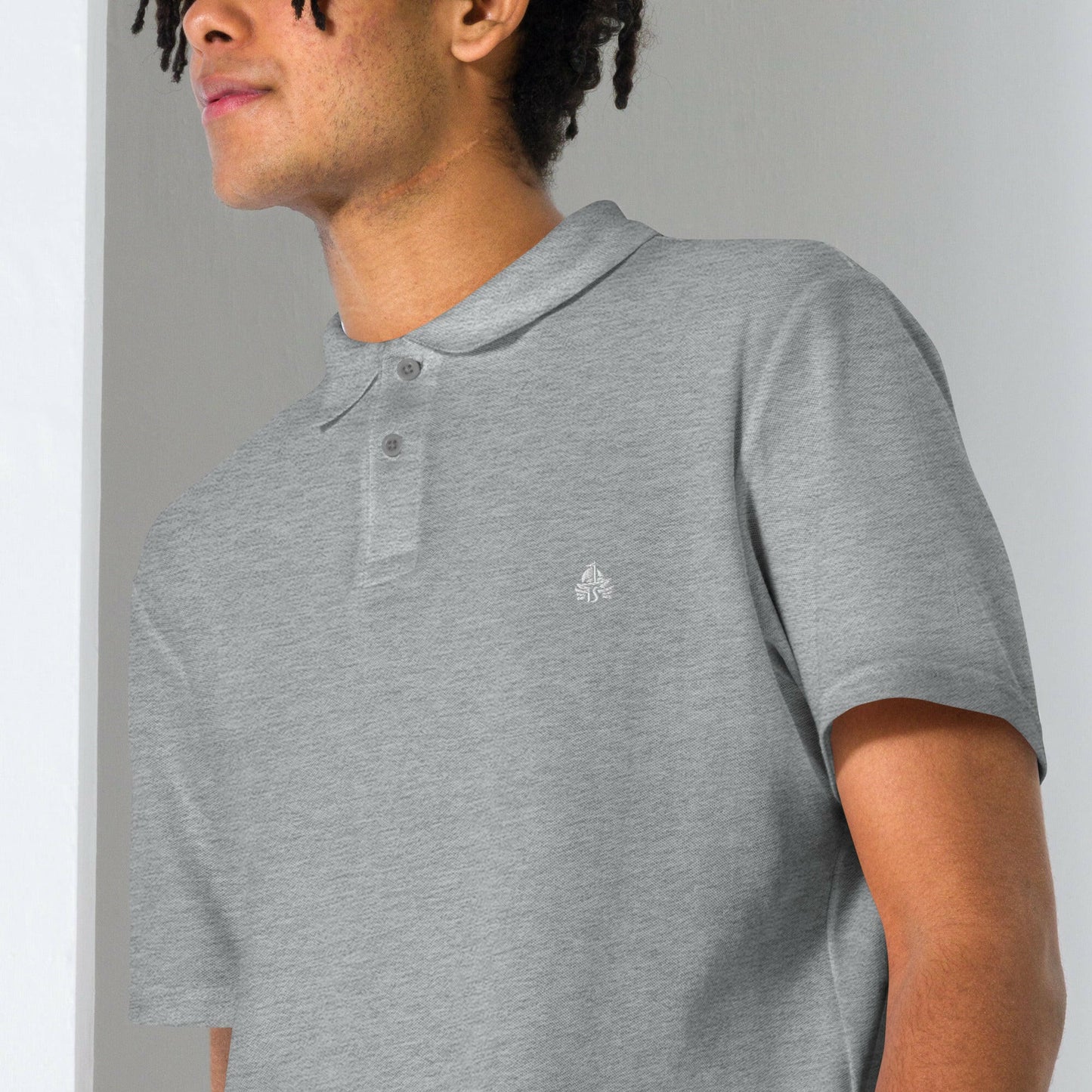 Unisex pique polo shirt - Haute Sail
