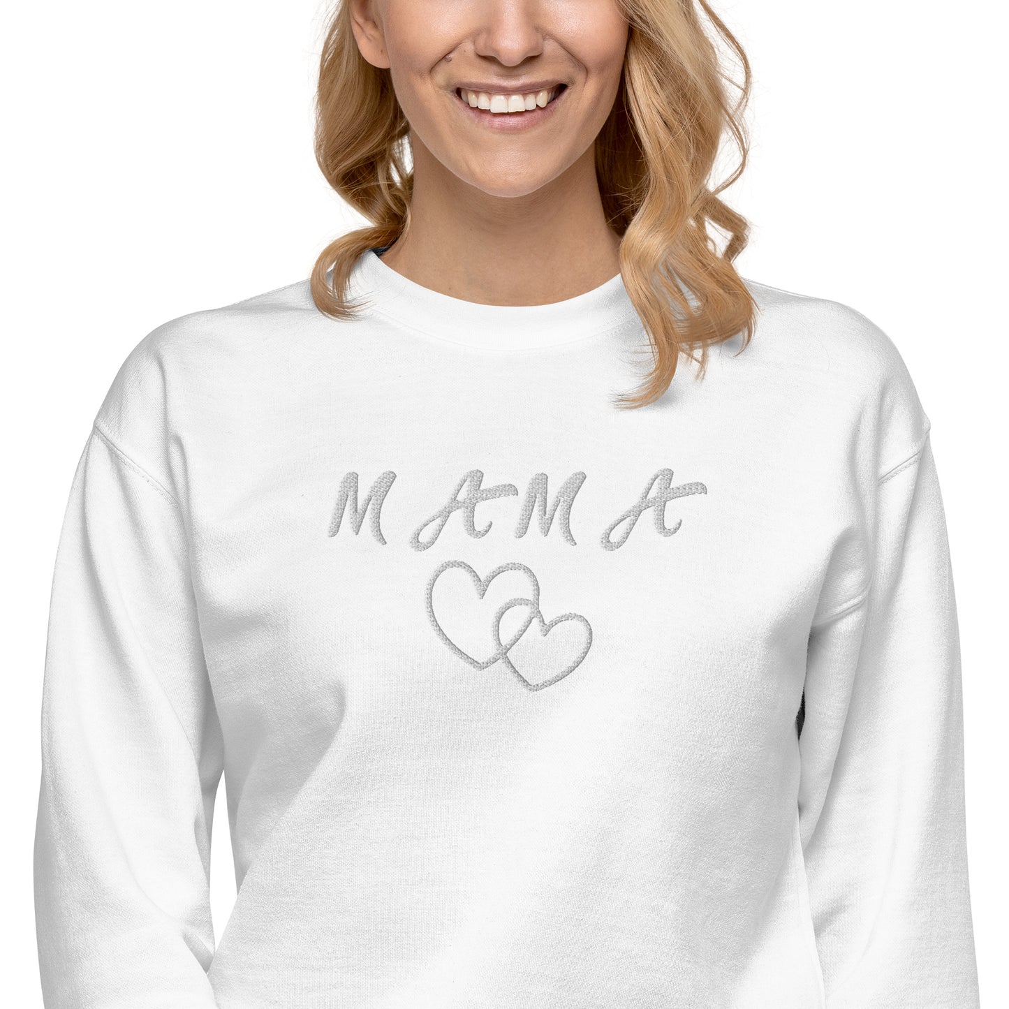 Mama Embroidered Unisex Sweatshirt - Haute Sail
