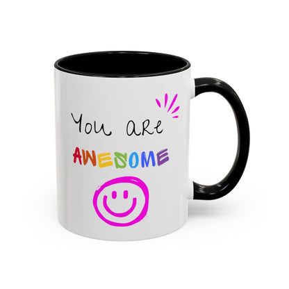 You are Awesome Accent Coffee Mug, 11oz - Haute Sail