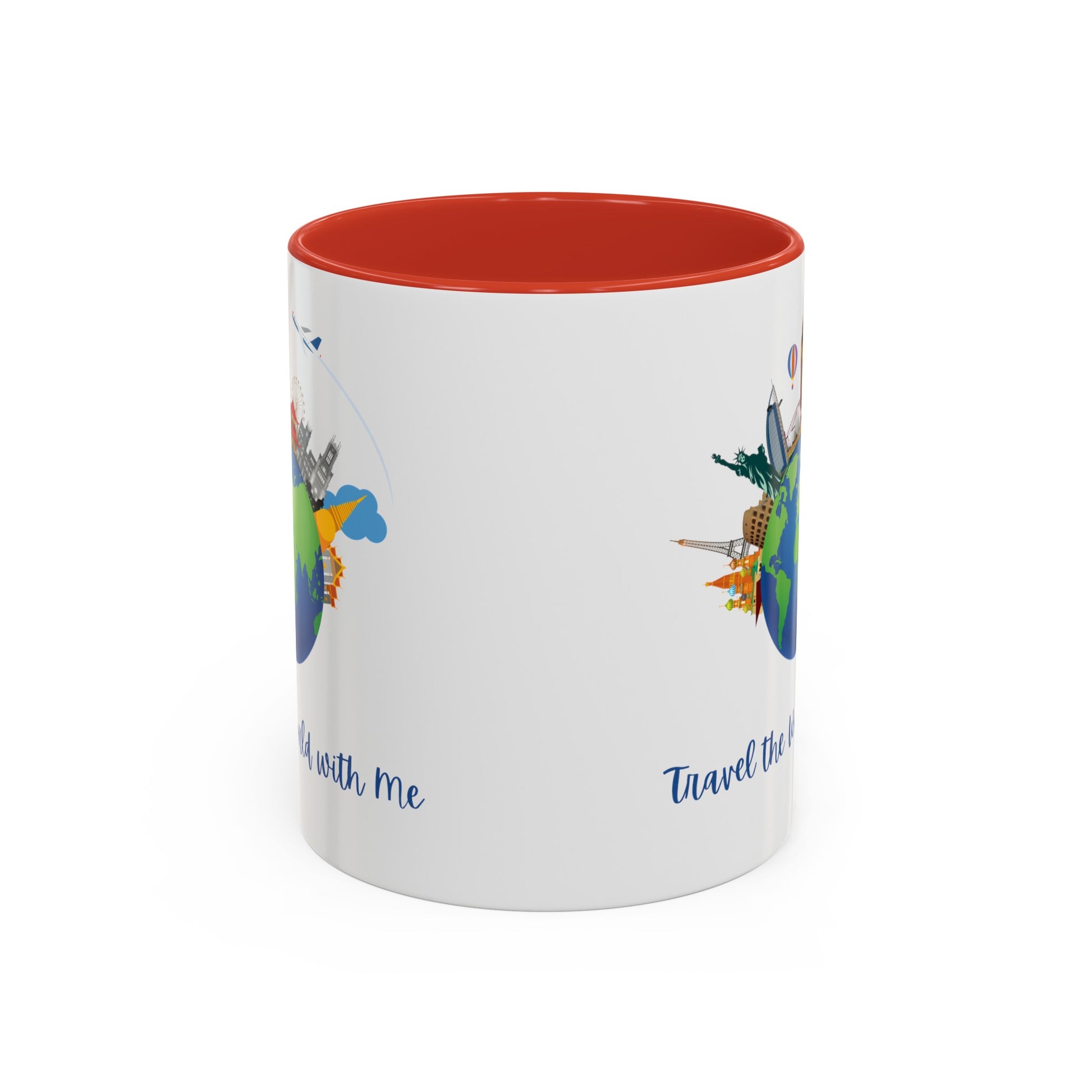 Travel the World with Me Accent Coffee Mug, 11oz - Haute Sail