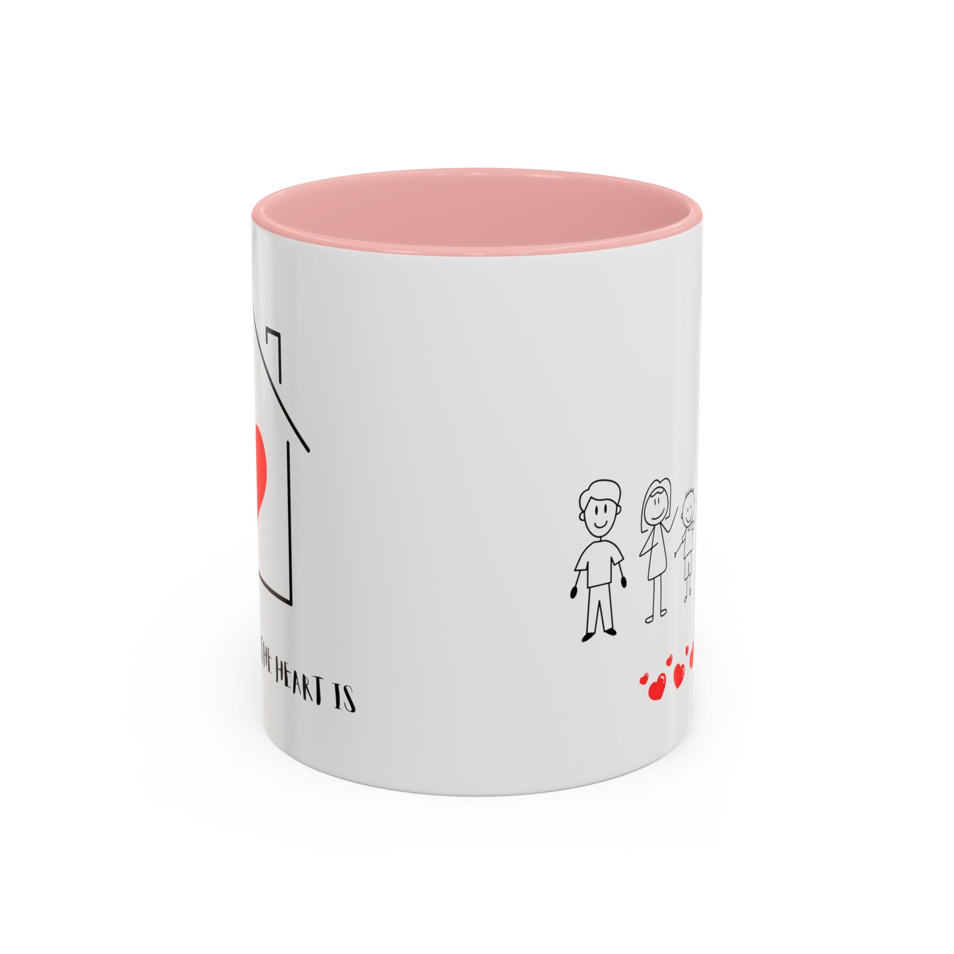 Home is Where the Heart is 3 Kids Accent Coffee Mug, 11oz - Haute Sail