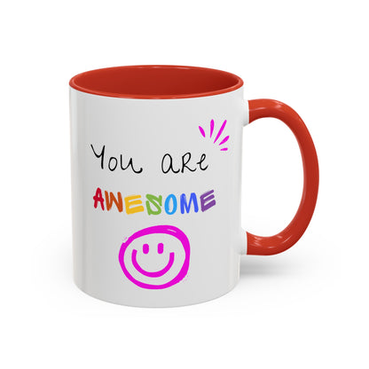 You are Awesome Accent Coffee Mug, 11oz - Haute Sail