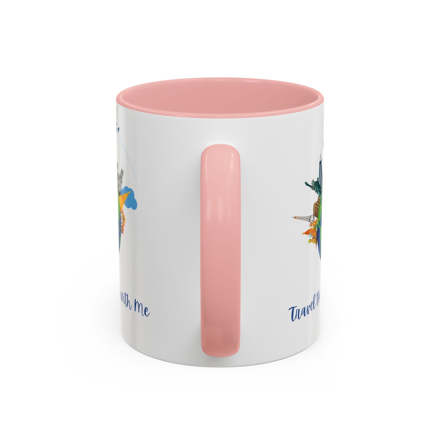 Travel the World with Me Accent Coffee Mug, 11oz - Haute Sail