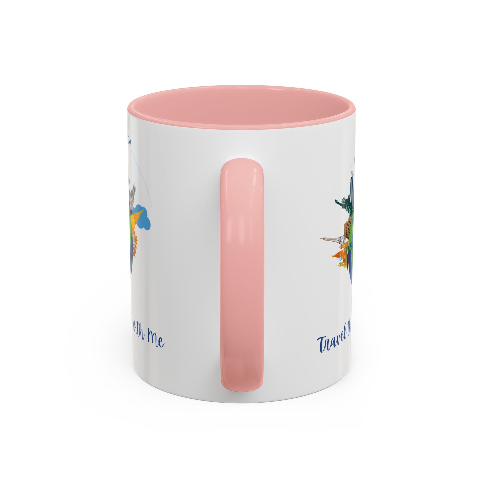 Travel the World with Me Accent Coffee Mug, 11oz - Haute Sail