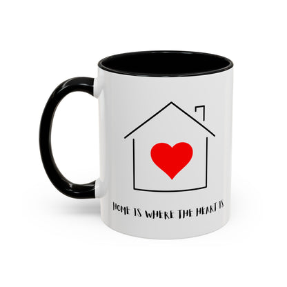 Home is Where the Heart is 3 Kids Accent Coffee Mug, 11oz - Haute Sail