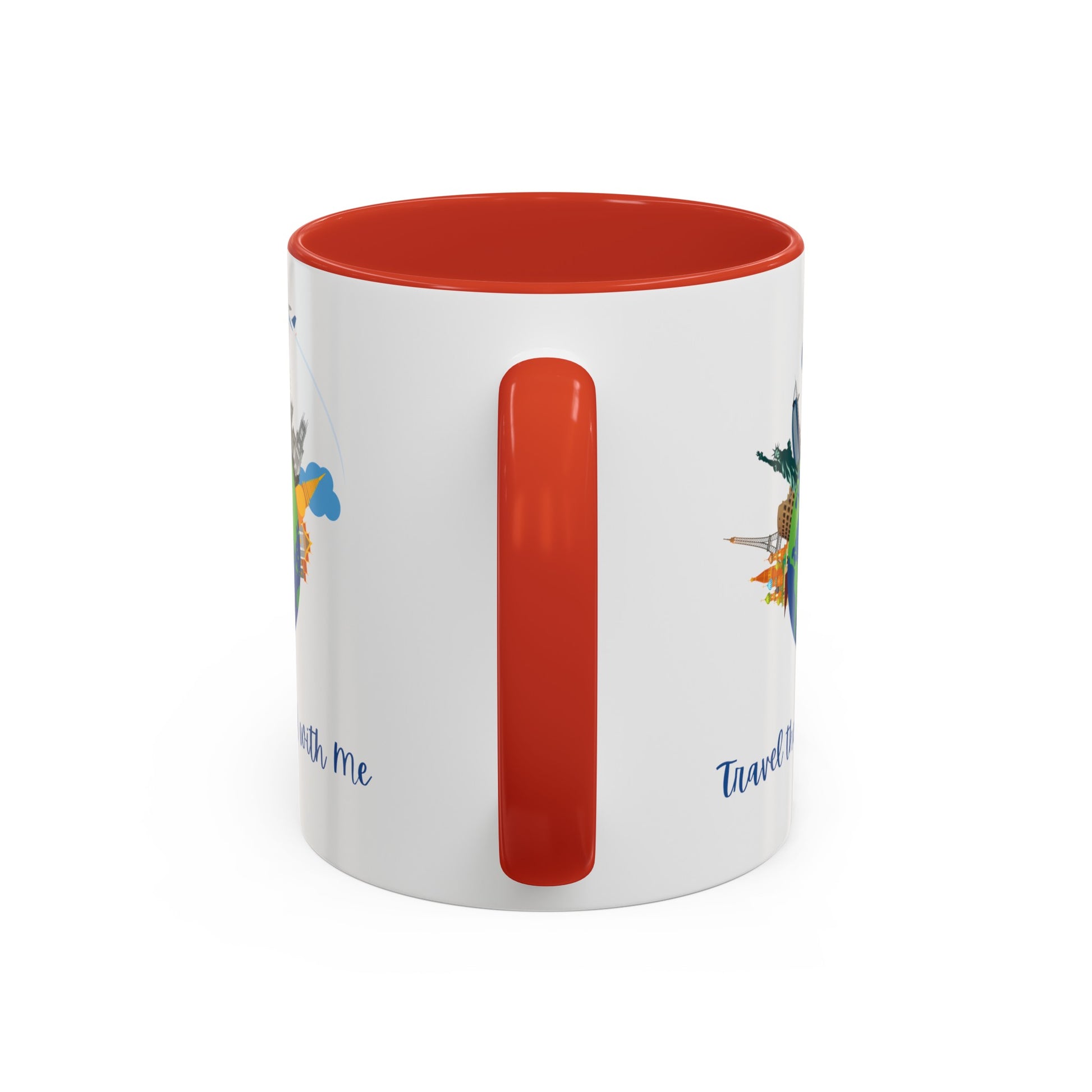 Travel the World with Me Accent Coffee Mug, 11oz - Haute Sail