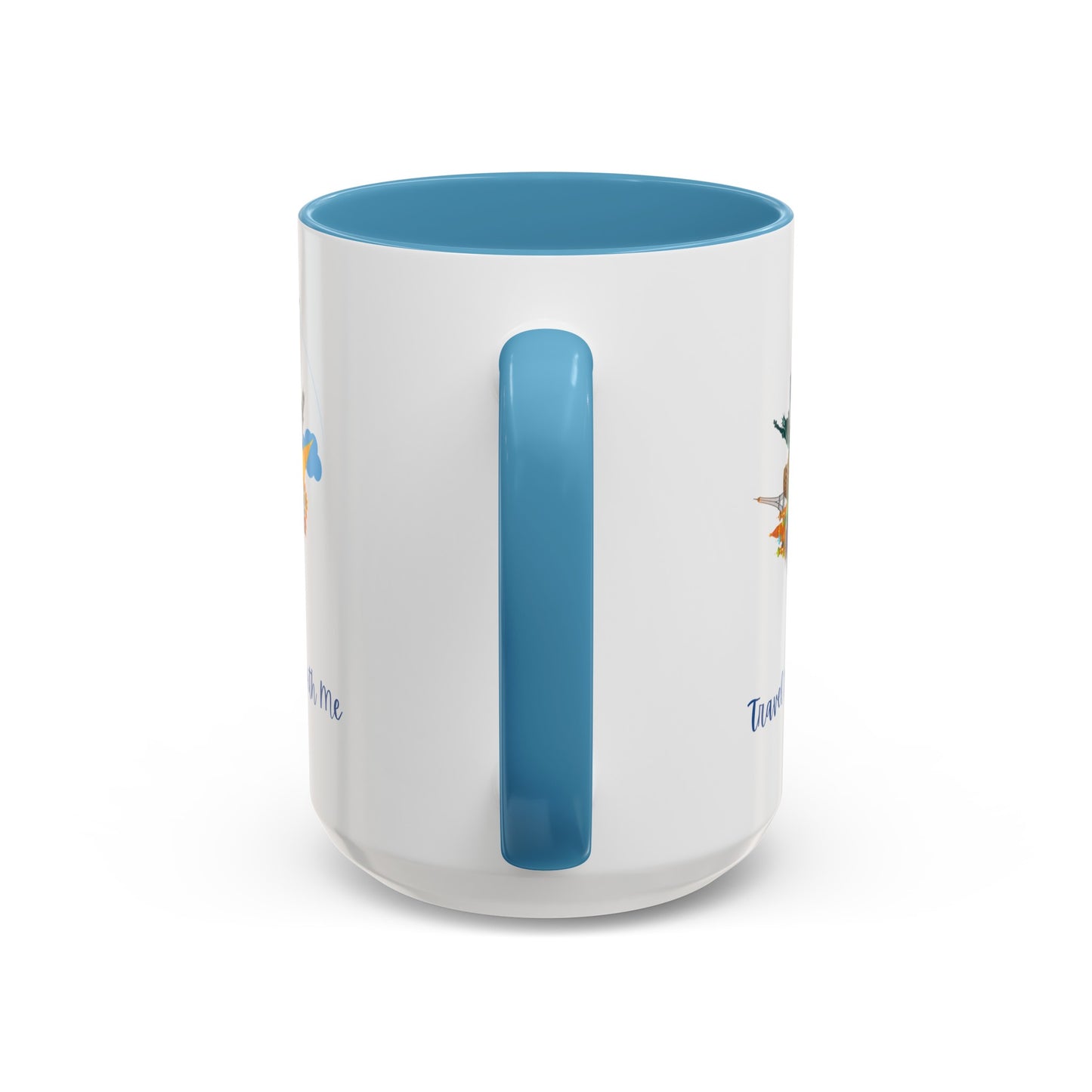 Travel the World with Me Accent Coffee Mug, 11oz - Haute Sail