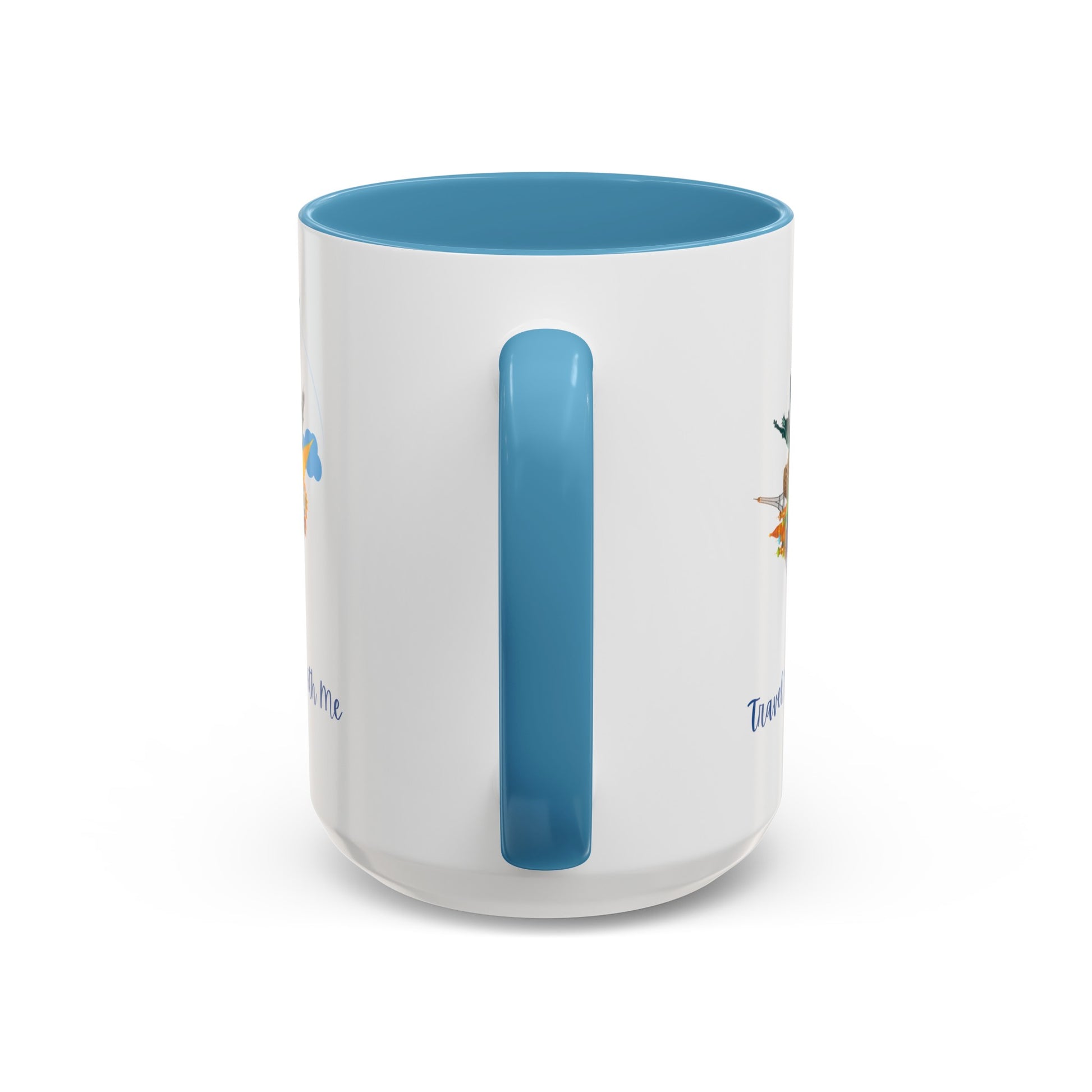 Travel the World with Me Accent Coffee Mug, 11oz - Haute Sail