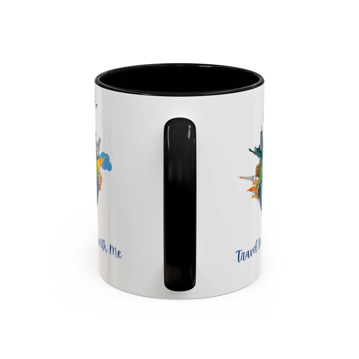 Travel the World with Me Accent Coffee Mug, 11oz - Haute Sail