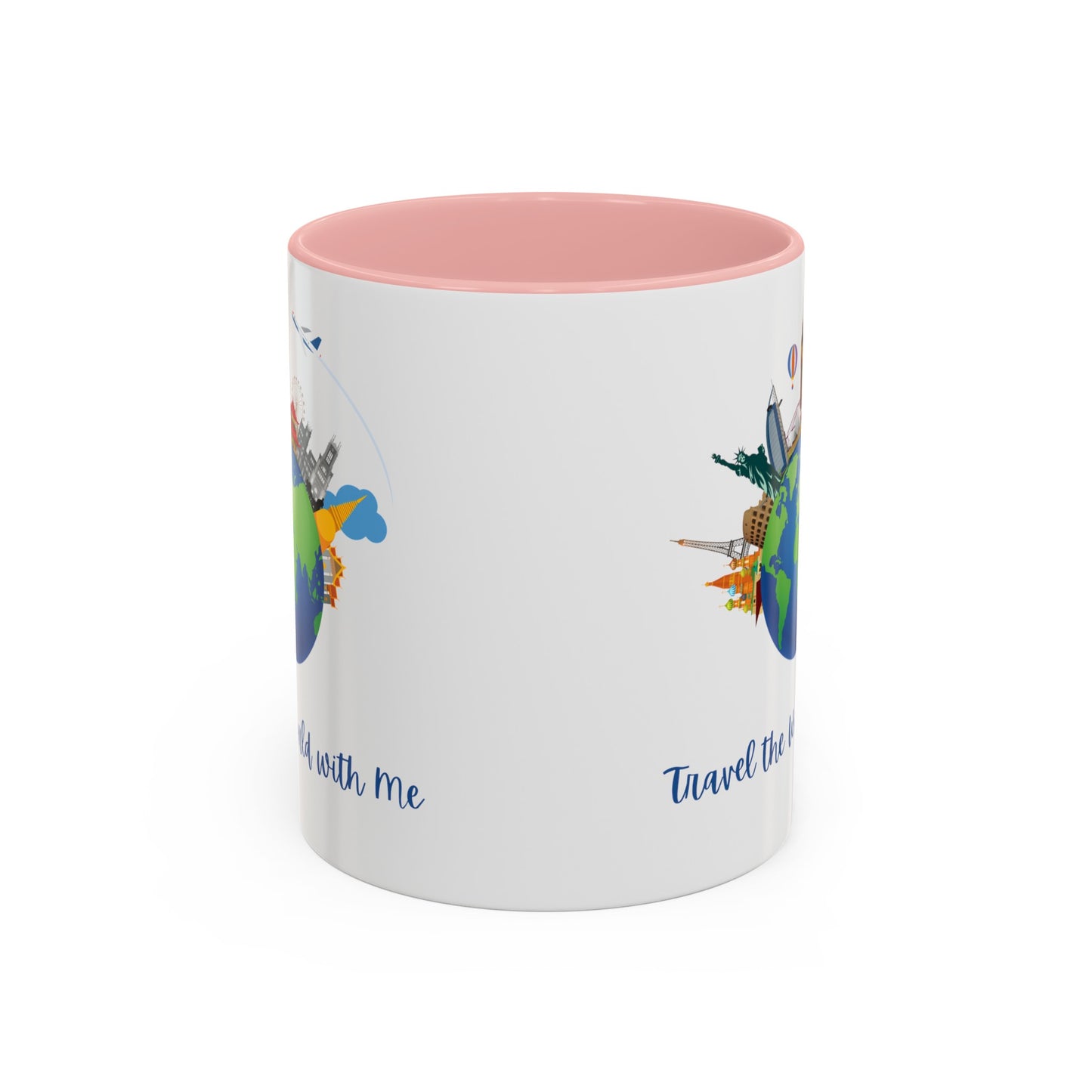Travel the World with Me Accent Coffee Mug, 11oz - Haute Sail