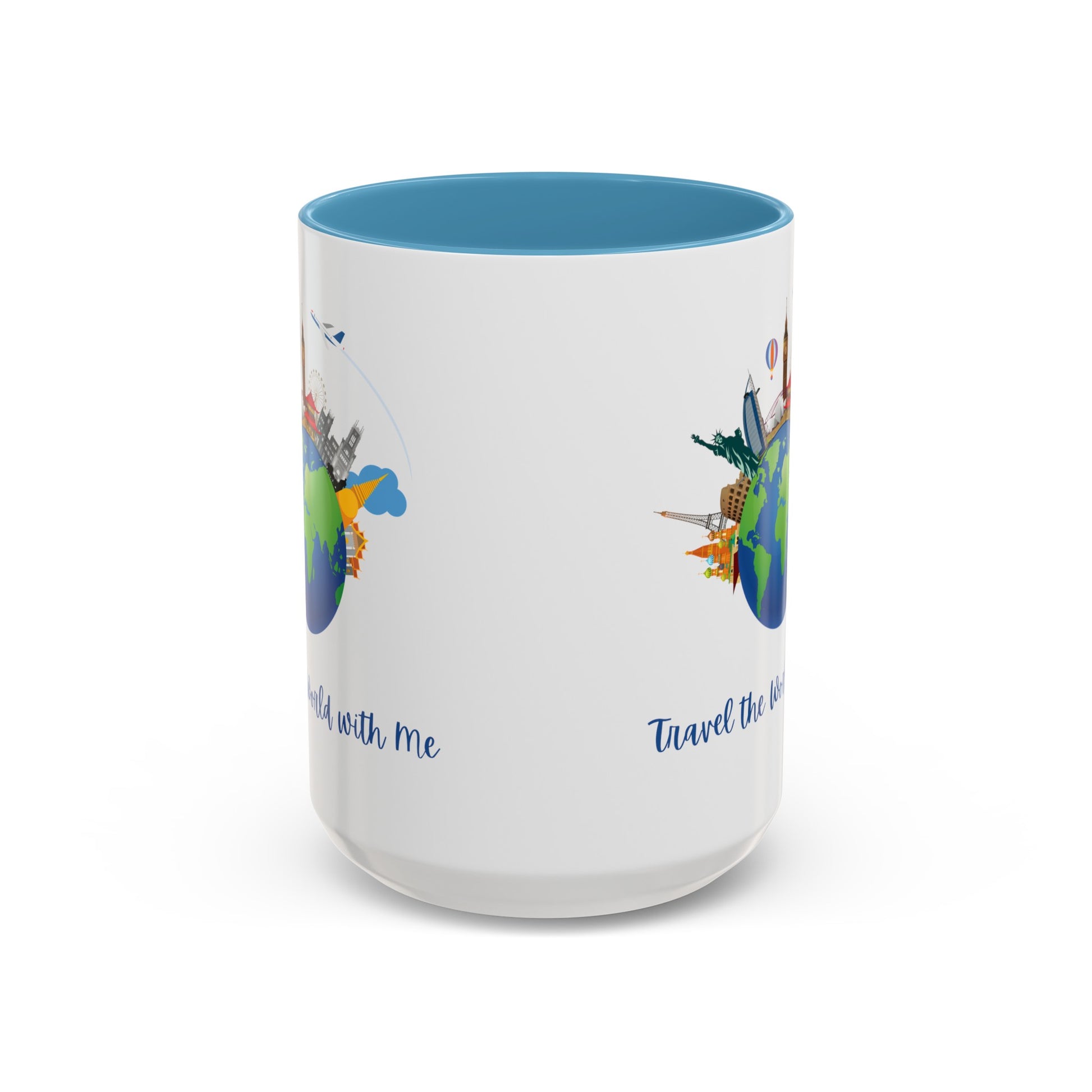 Travel the World with Me Accent Coffee Mug, 11oz - Haute Sail