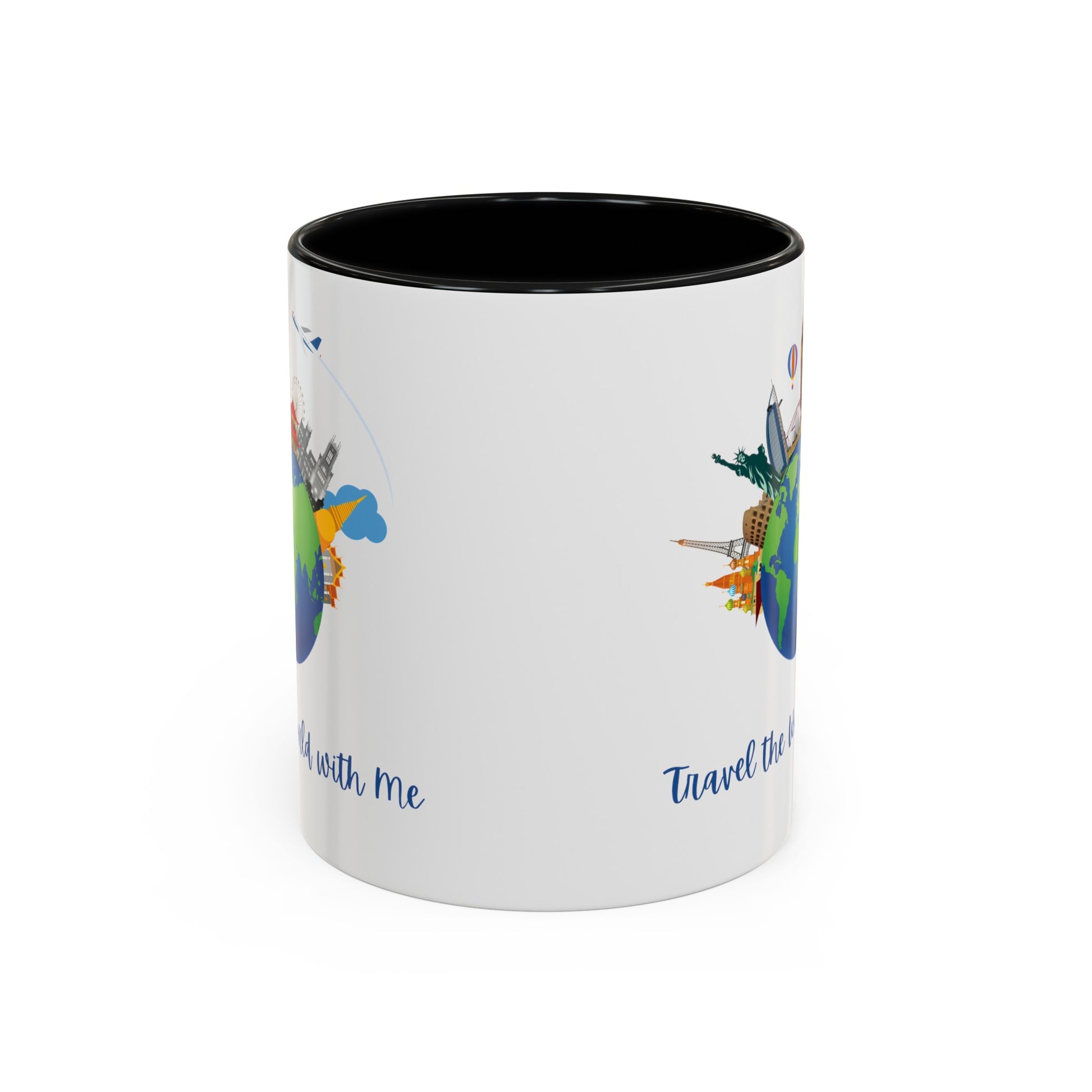Travel the World with Me Accent Coffee Mug, 11oz - Haute Sail