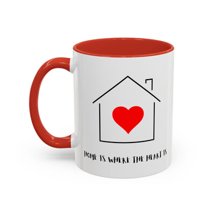 Home is Where the Heart is 3 Kids Accent Coffee Mug, 11oz - Haute Sail