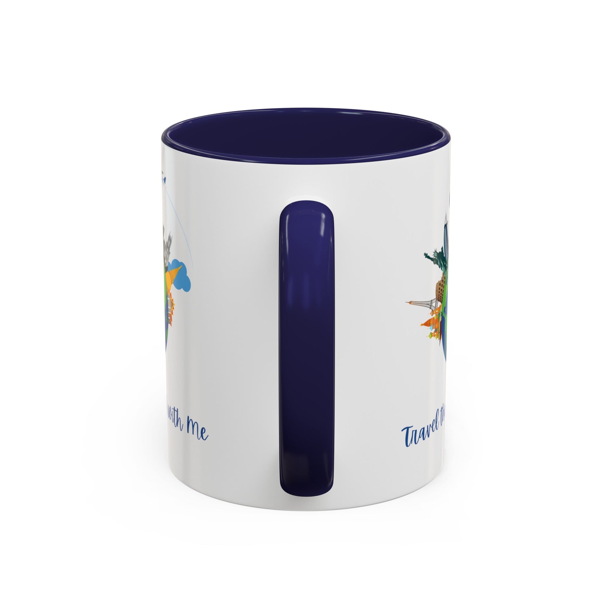 Travel the World with Me Accent Coffee Mug, 11oz - Haute Sail
