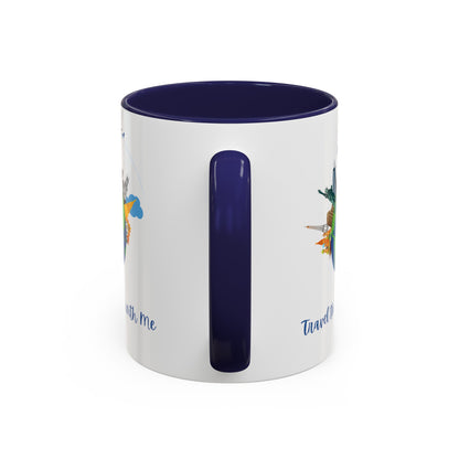 Travel the World with Me Accent Coffee Mug, 11oz - Haute Sail