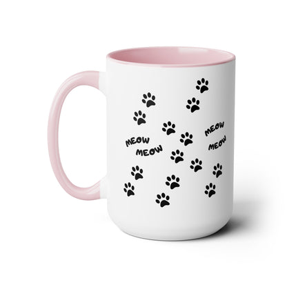World's Best Cat Mom Two-Tone Coffee Mug, 15oz - Haute Sail