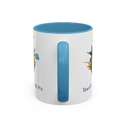 Travel the World with Me Accent Coffee Mug, 11oz - Haute Sail