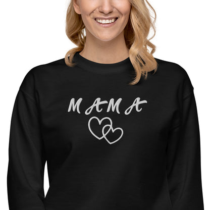 Mama Embroidered Unisex Sweatshirt - Haute Sail