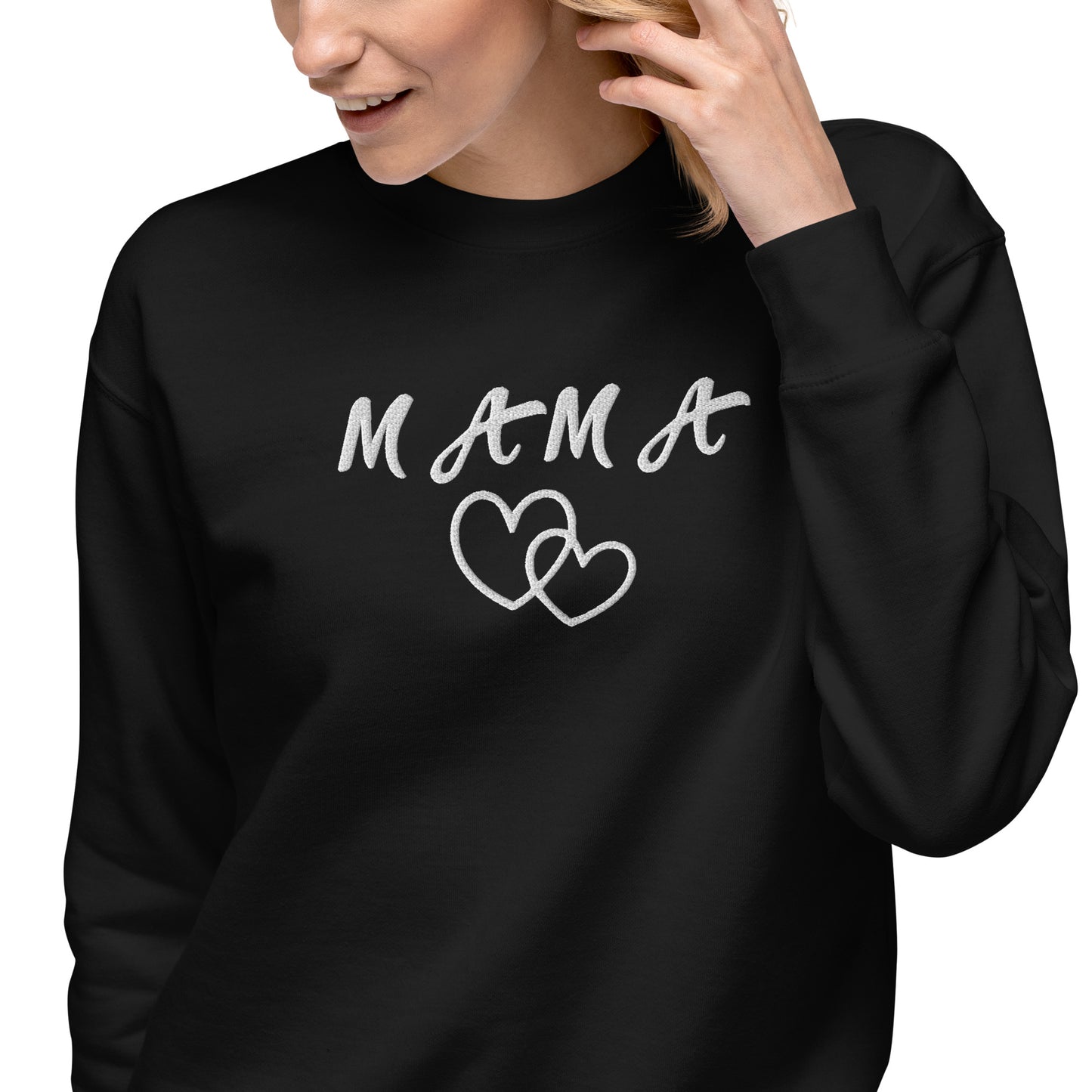 Mama Embroidered Unisex Sweatshirt - Haute Sail