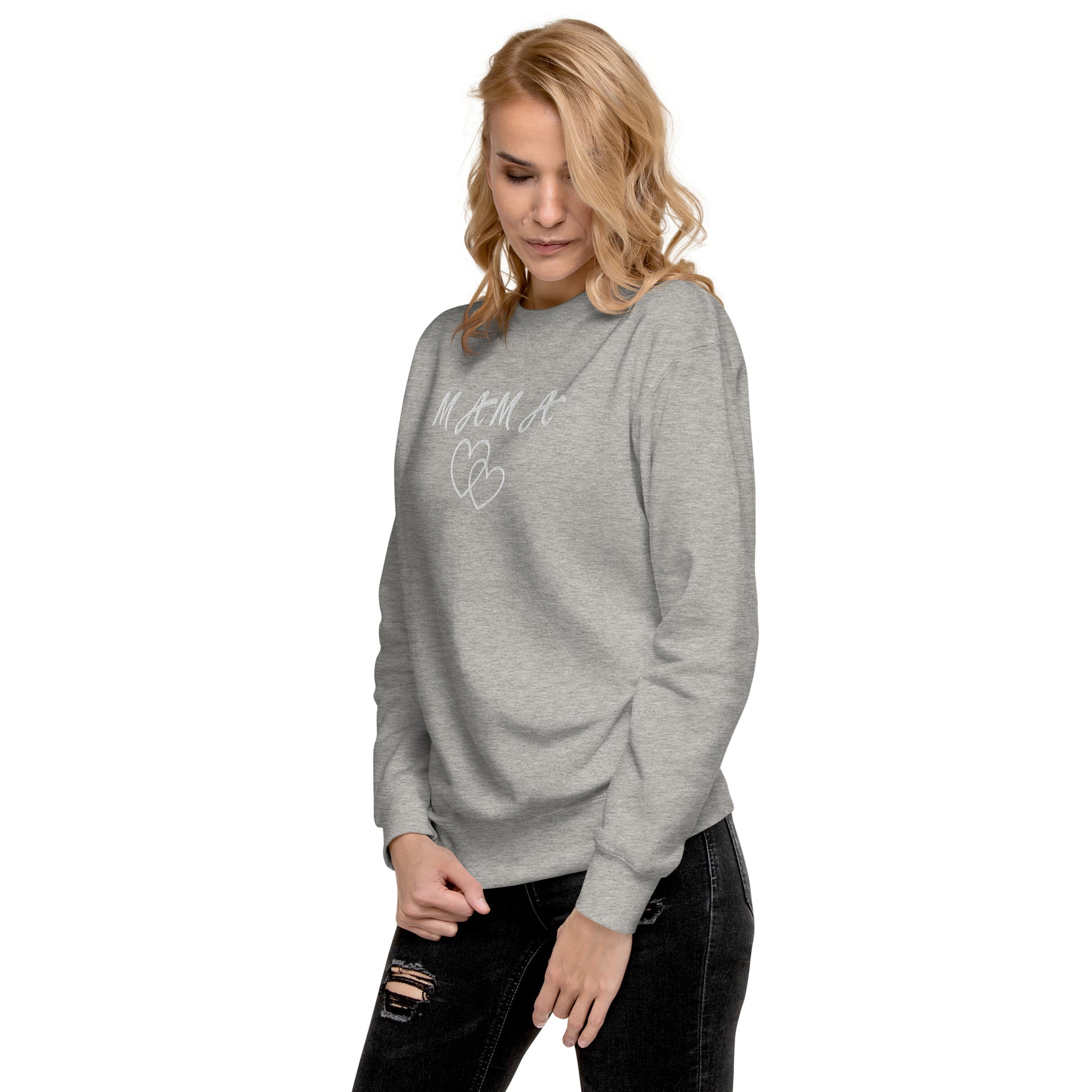 Mama Embroidered Unisex Sweatshirt - Haute Sail