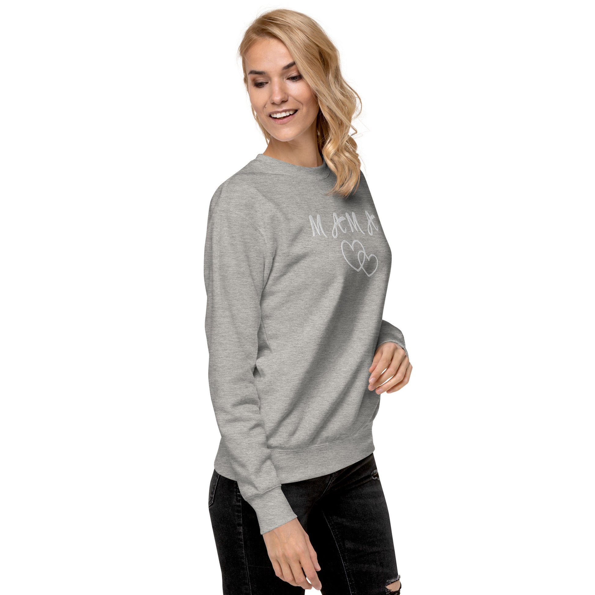 Mama Embroidered Unisex Sweatshirt - Haute Sail