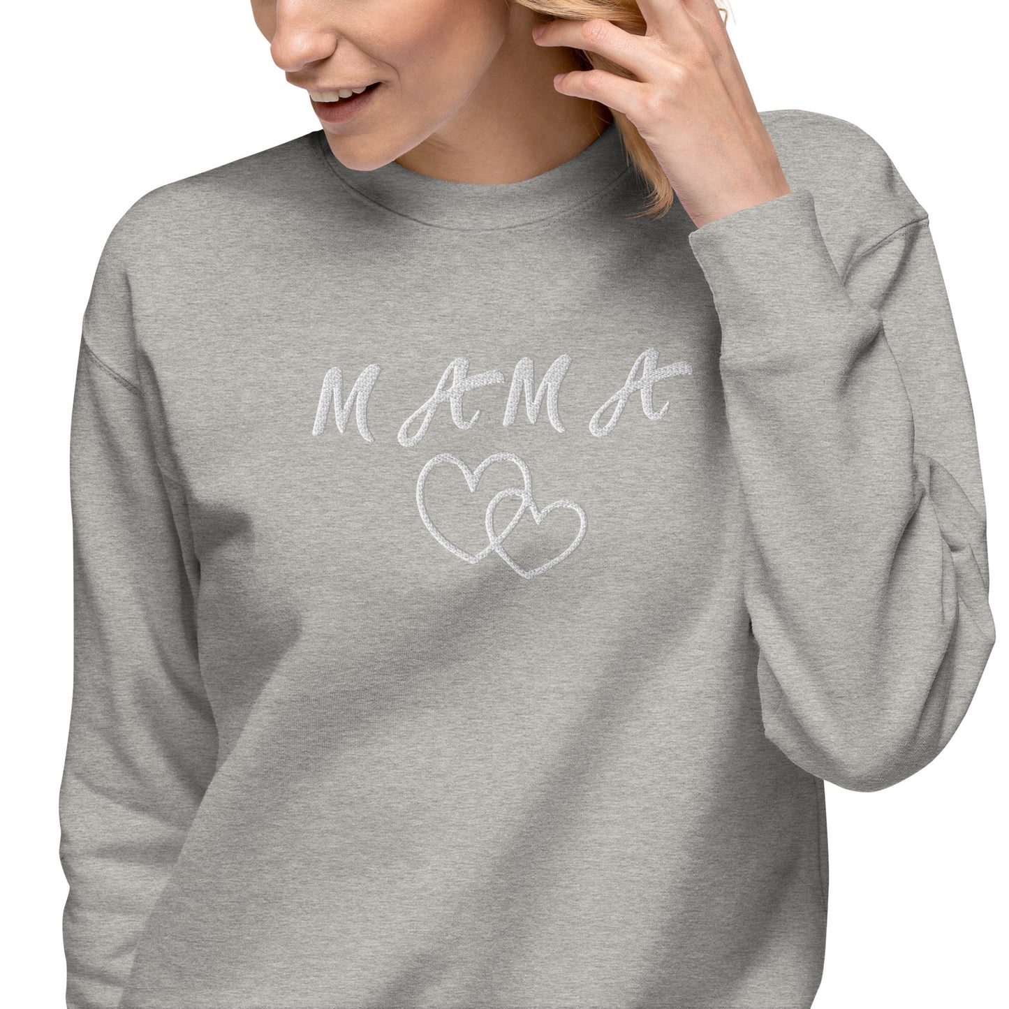 Mama Embroidered Unisex Sweatshirt - Haute Sail