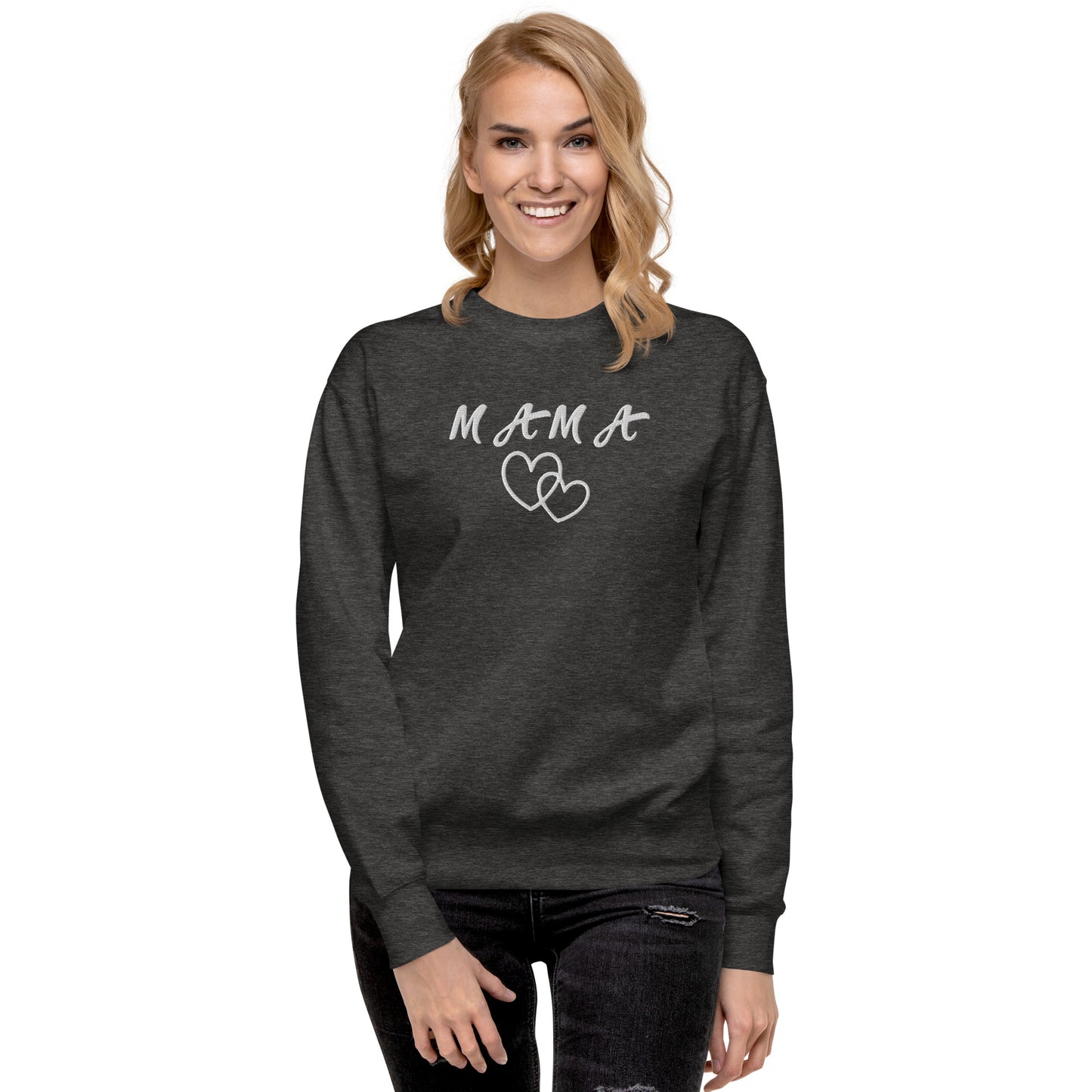 Mama Embroidered Unisex Sweatshirt - Haute Sail