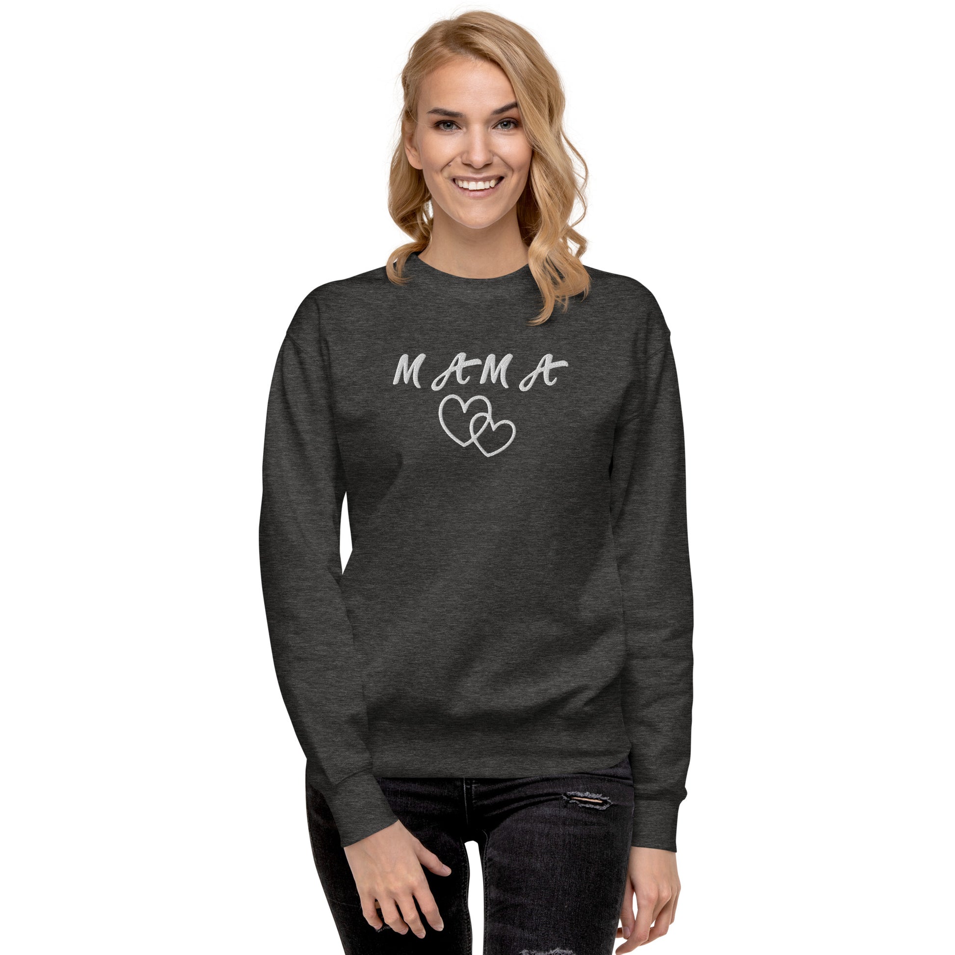Mama Embroidered Unisex Sweatshirt - Haute Sail