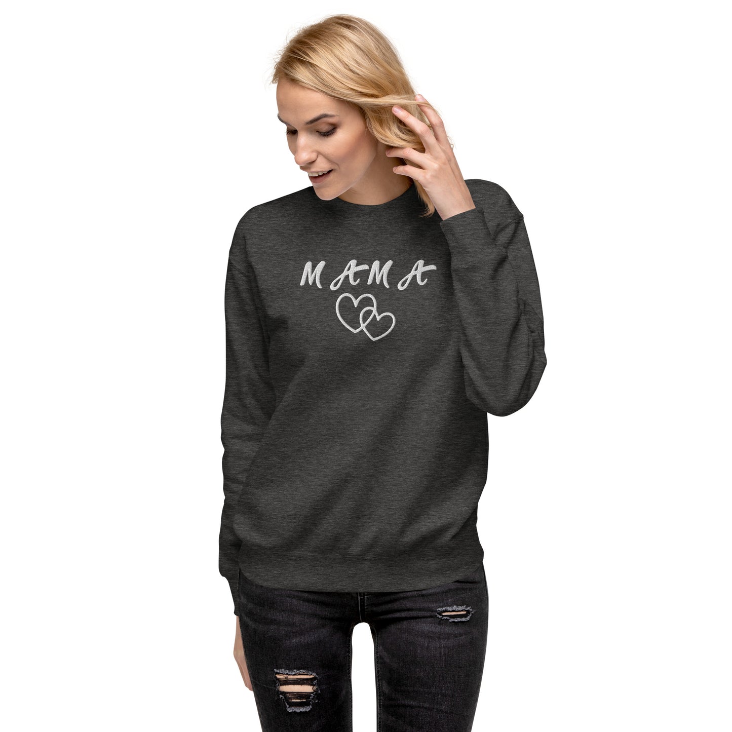 Mama Embroidered Unisex Sweatshirt - Haute Sail