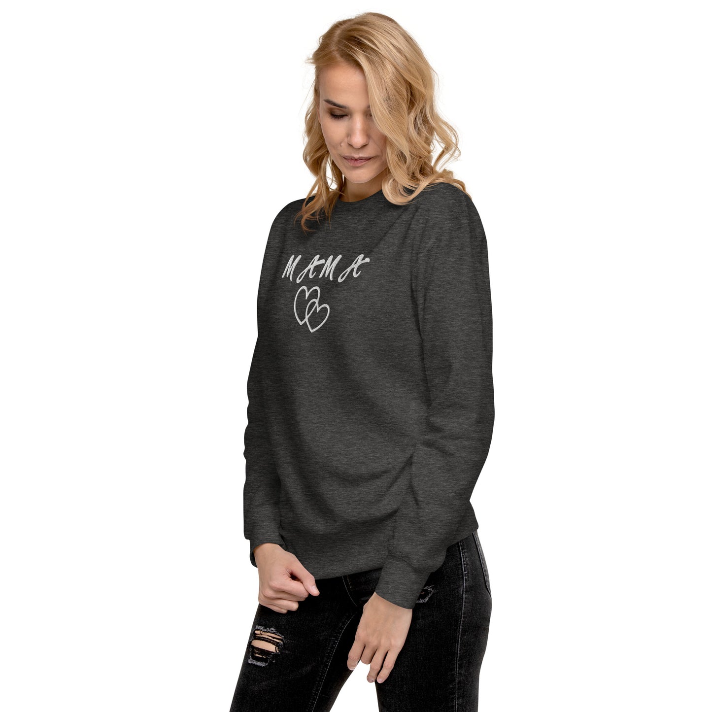 Mama Embroidered Unisex Sweatshirt - Haute Sail