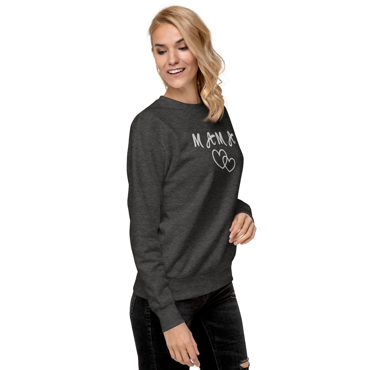 Mama Embroidered Unisex Sweatshirt - Haute Sail