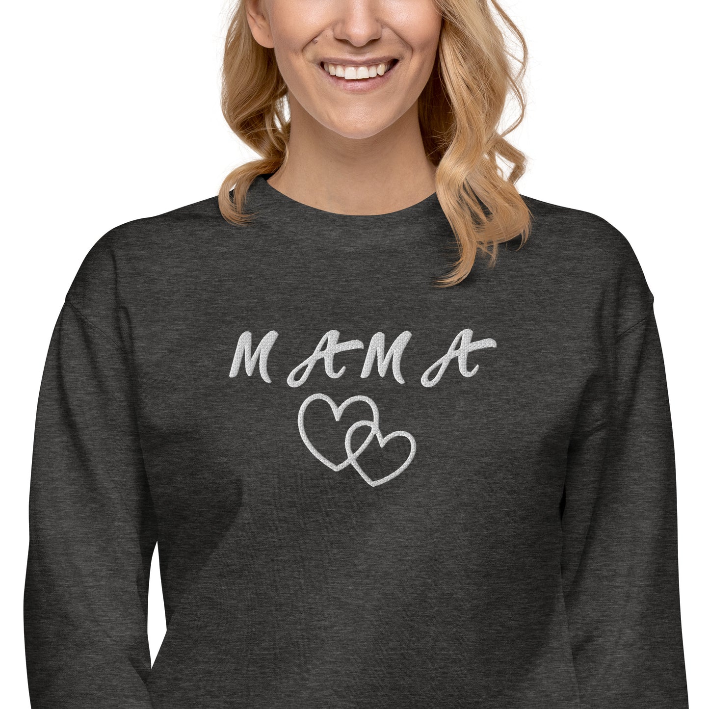 Mama Embroidered Unisex Sweatshirt - Haute Sail