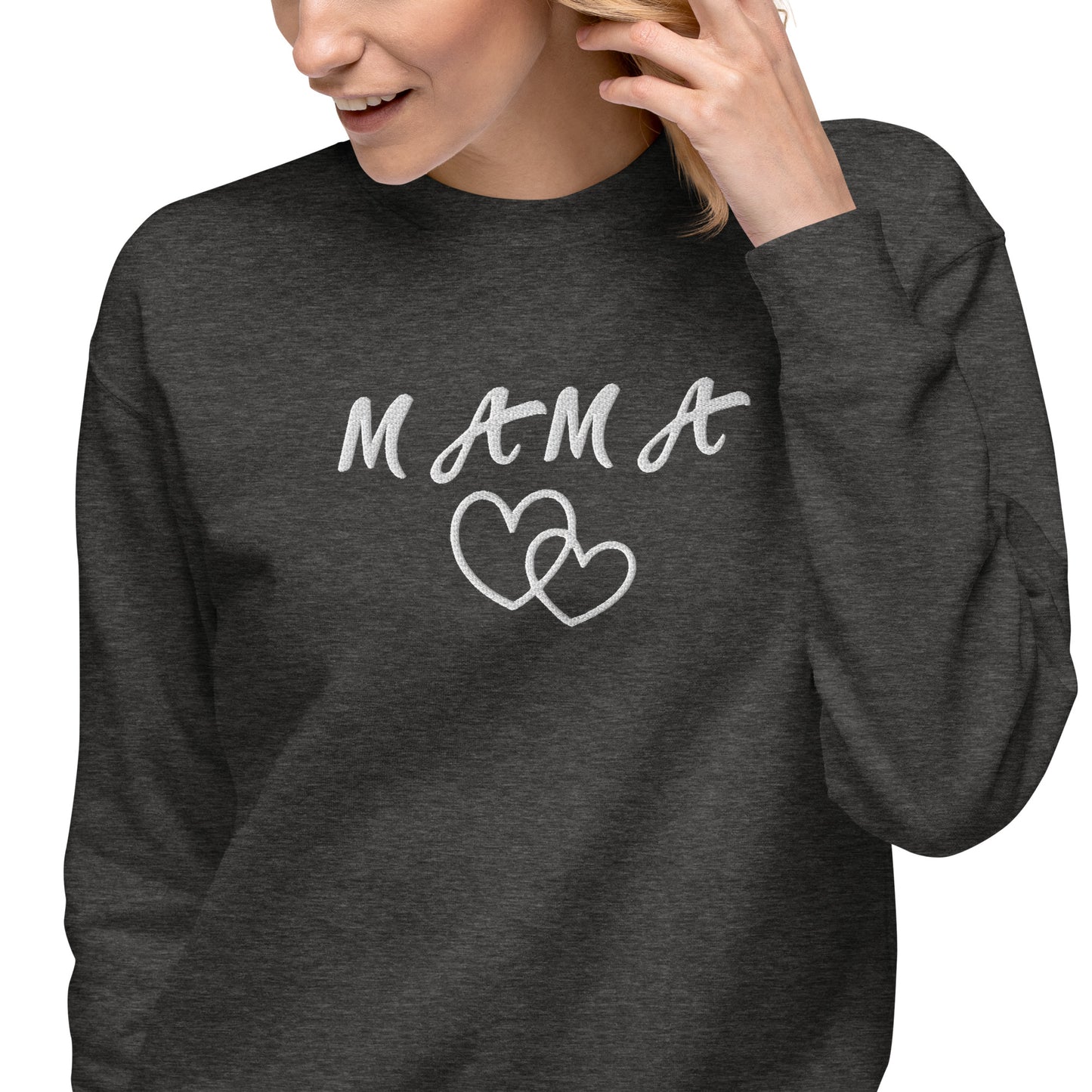 Mama Embroidered Unisex Sweatshirt - Haute Sail