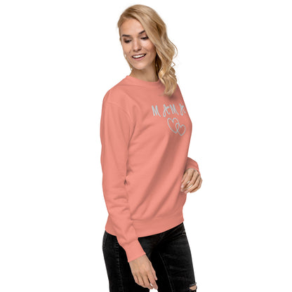 Mama Embroidered Unisex Sweatshirt - Haute Sail