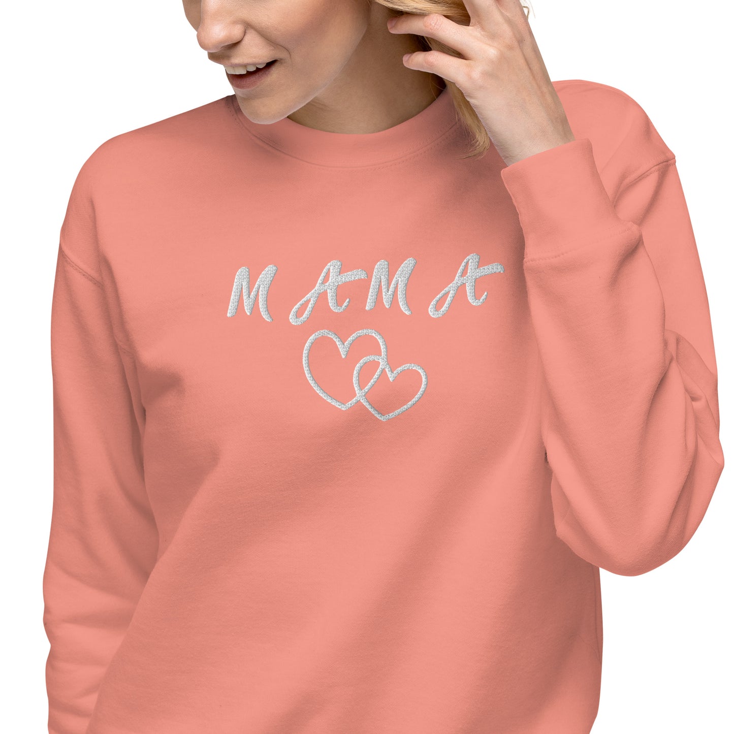 Mama Embroidered Unisex Sweatshirt - Haute Sail