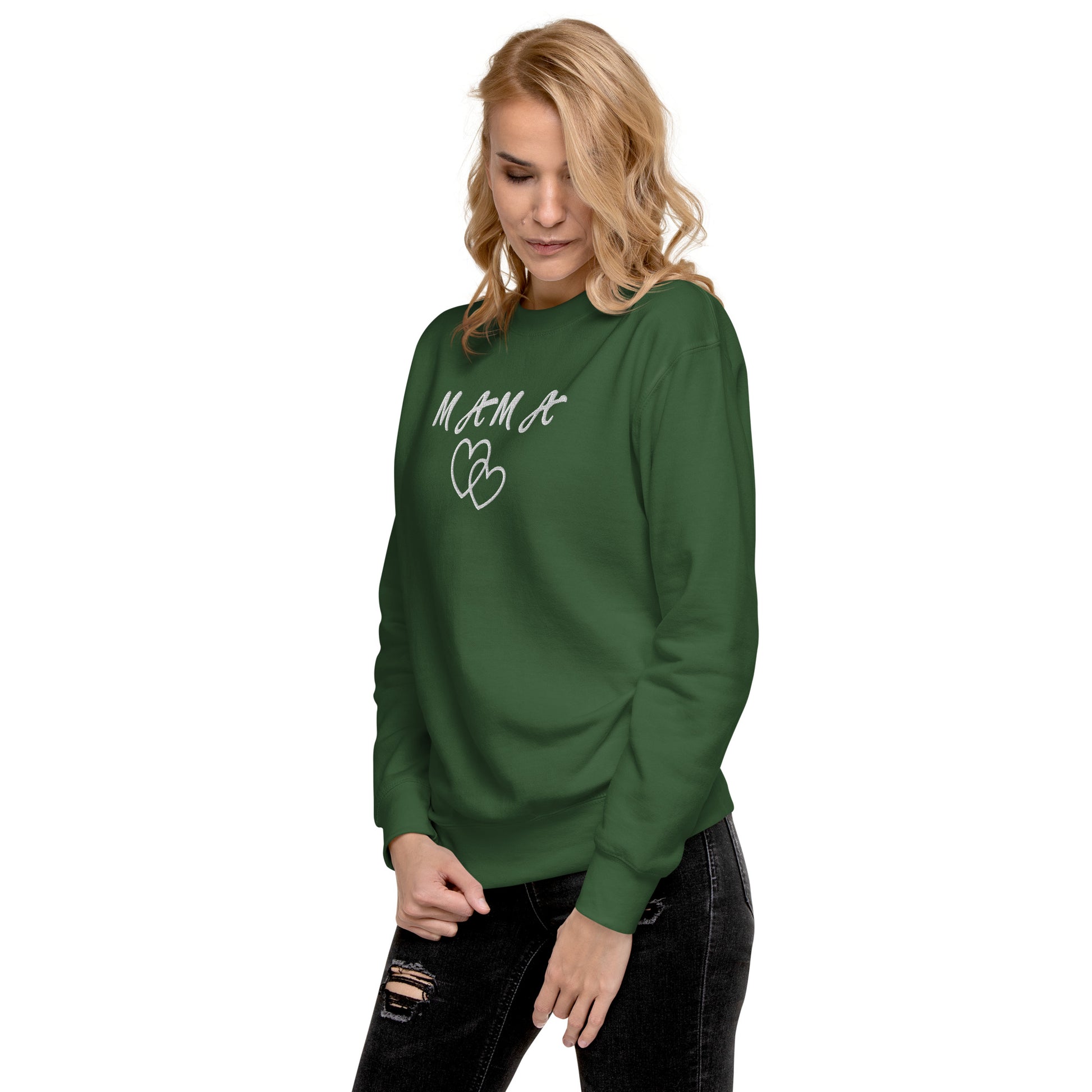Mama Embroidered Unisex Sweatshirt - Haute Sail