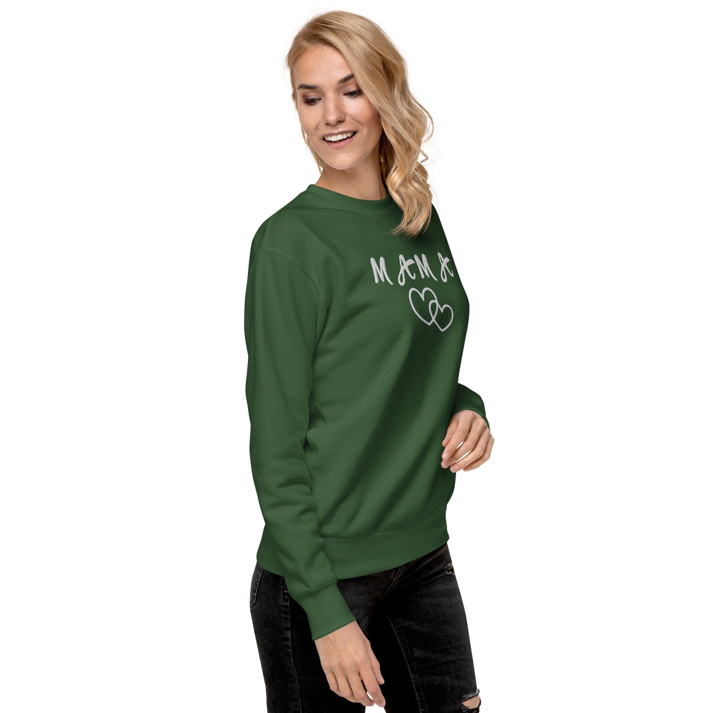 Mama Embroidered Unisex Sweatshirt - Haute Sail