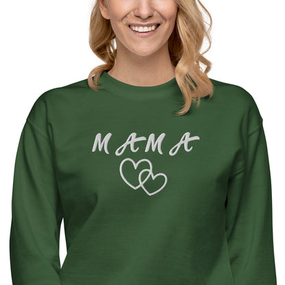 Mama Embroidered Unisex Sweatshirt - Haute Sail