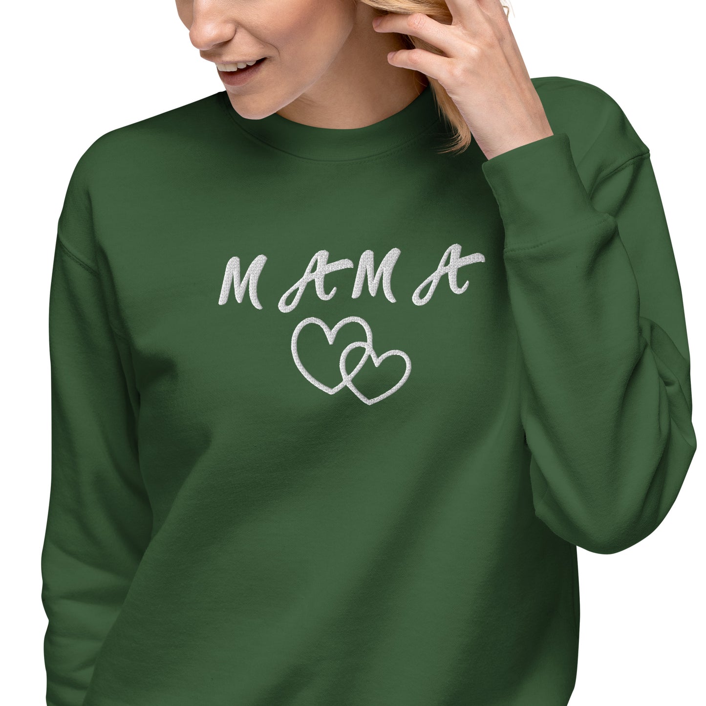 Mama Embroidered Unisex Sweatshirt - Haute Sail