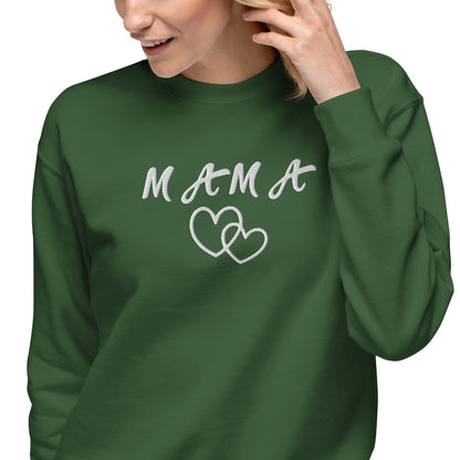 Mama Embroidered Unisex Sweatshirt - Haute Sail