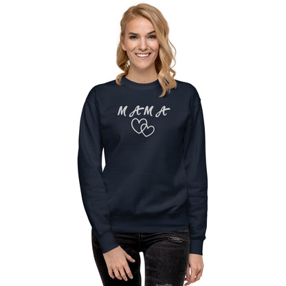 Mama Embroidered Unisex Sweatshirt - Haute Sail