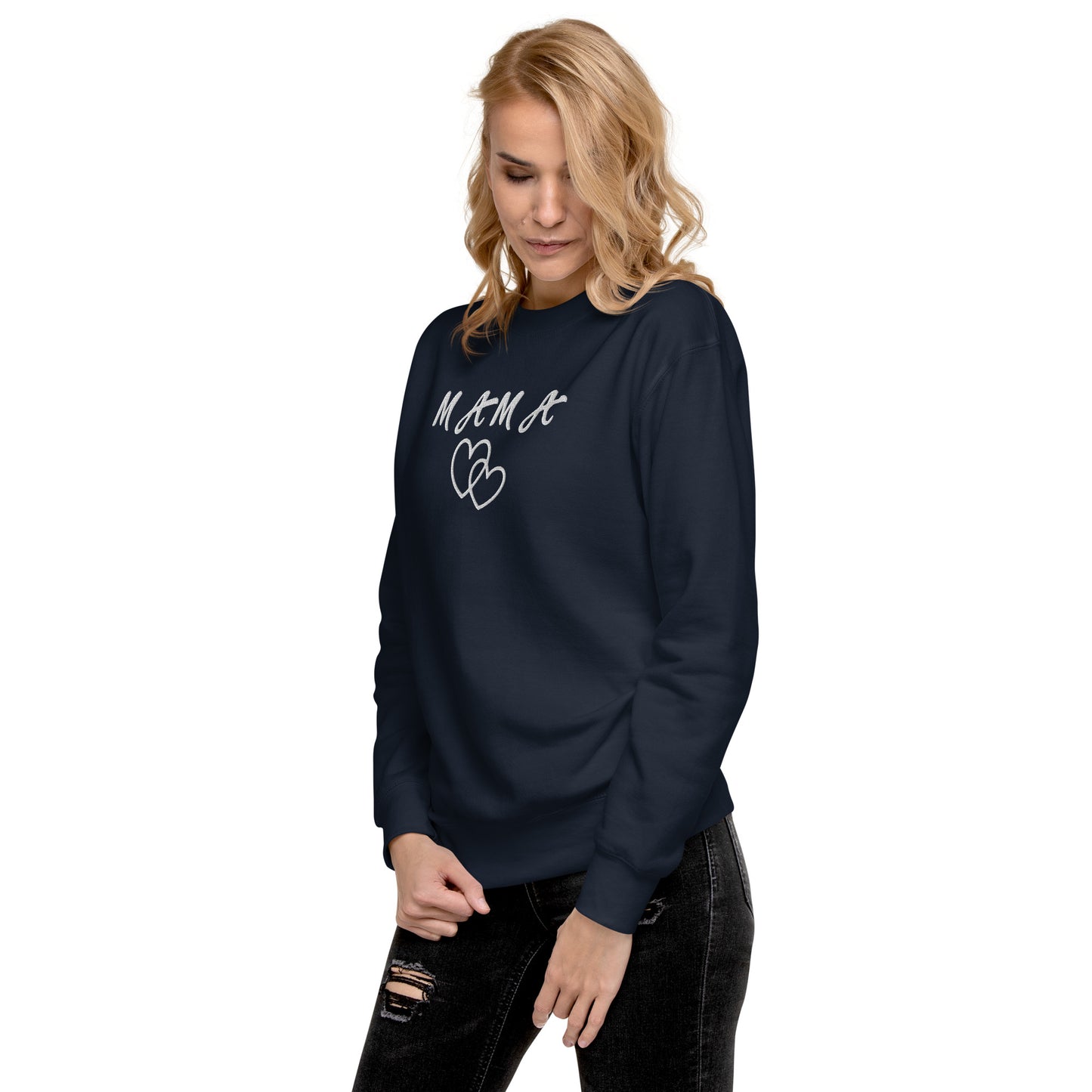Mama Embroidered Unisex Sweatshirt - Haute Sail