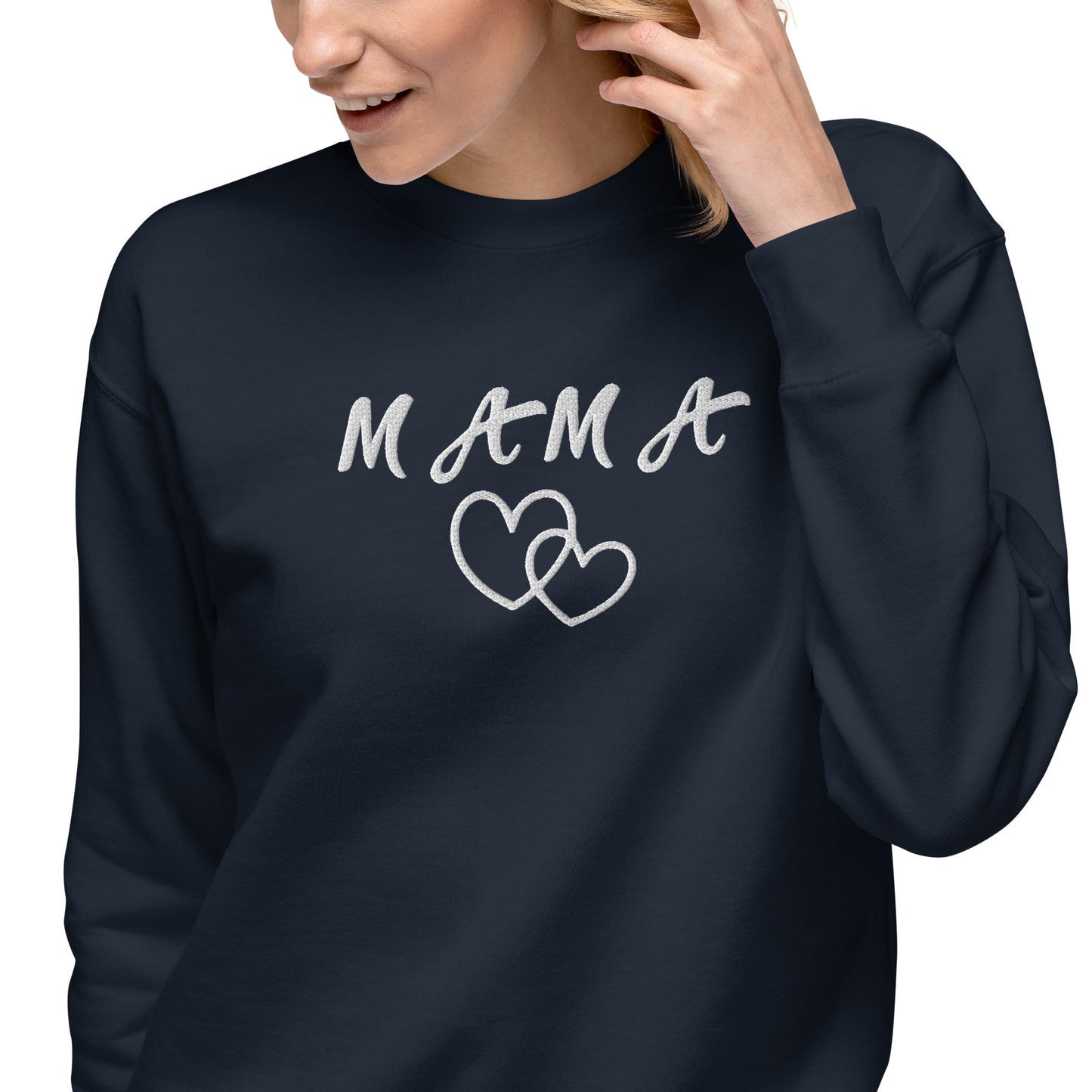 Mama Embroidered Unisex Sweatshirt - Haute Sail