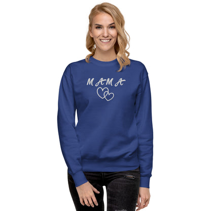 Mama Embroidered Unisex Sweatshirt - Haute Sail