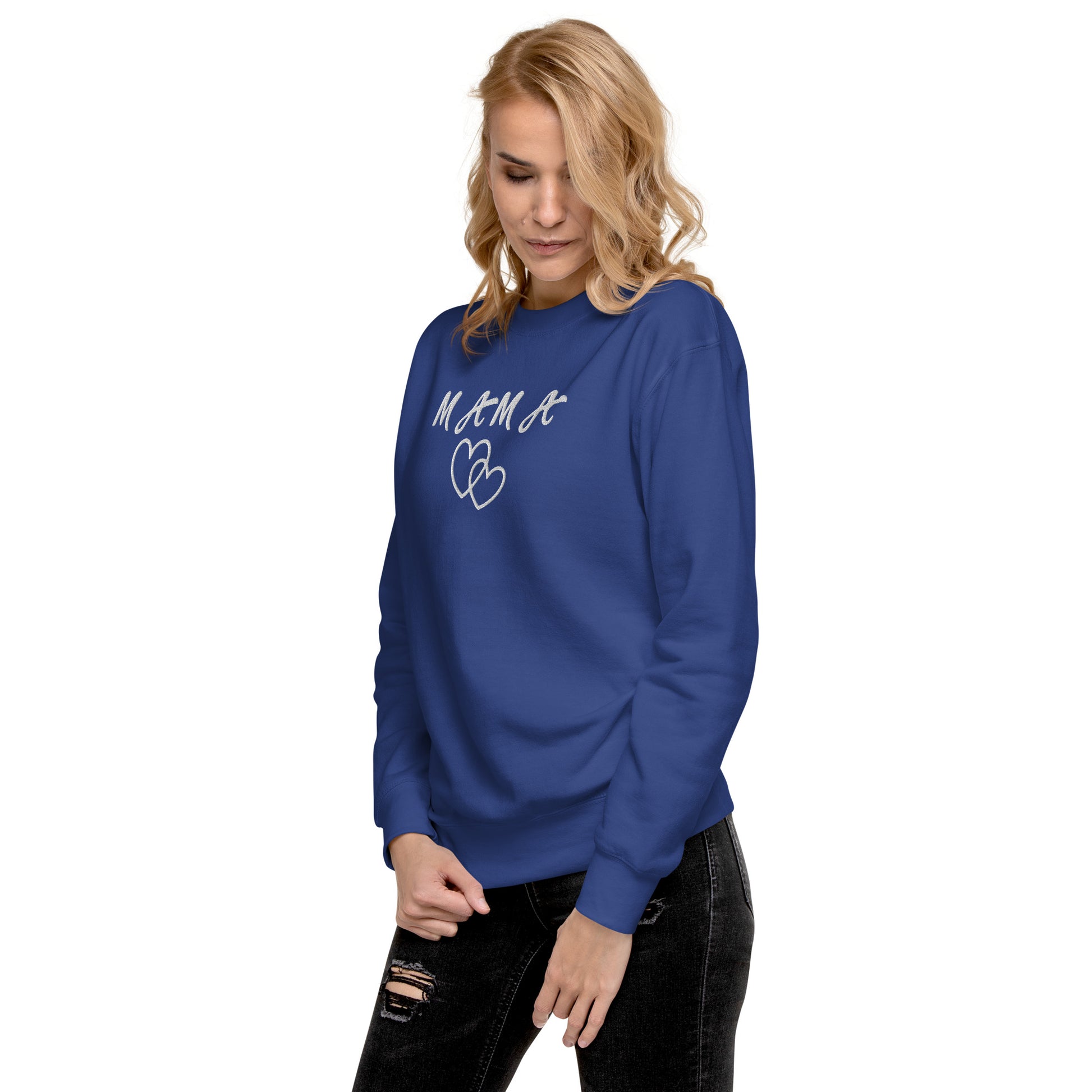 Mama Embroidered Unisex Sweatshirt - Haute Sail