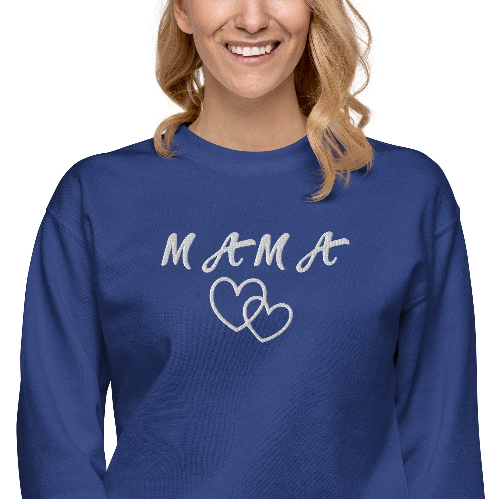 Mama Embroidered Unisex Sweatshirt - Haute Sail