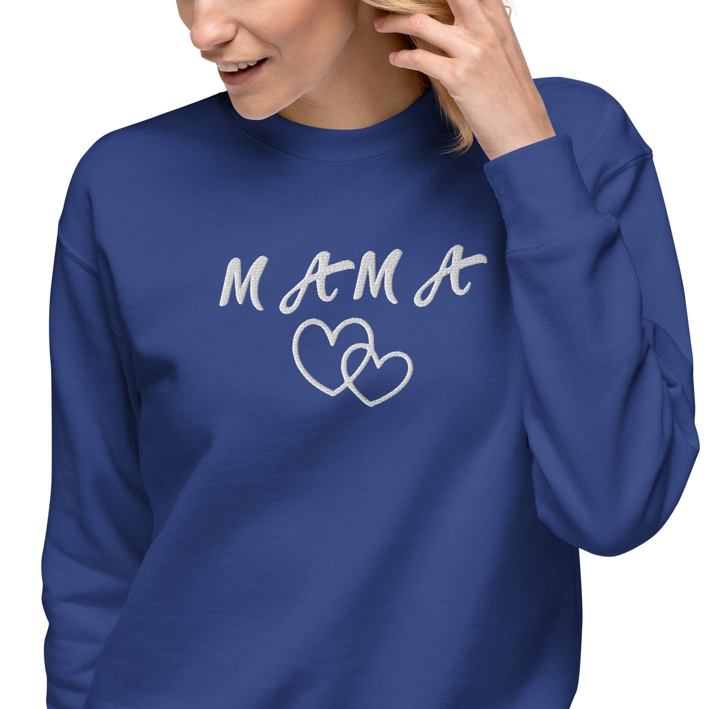 Mama Embroidered Unisex Sweatshirt - Haute Sail