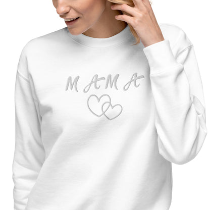 Mama Embroidered Unisex Sweatshirt - Haute Sail